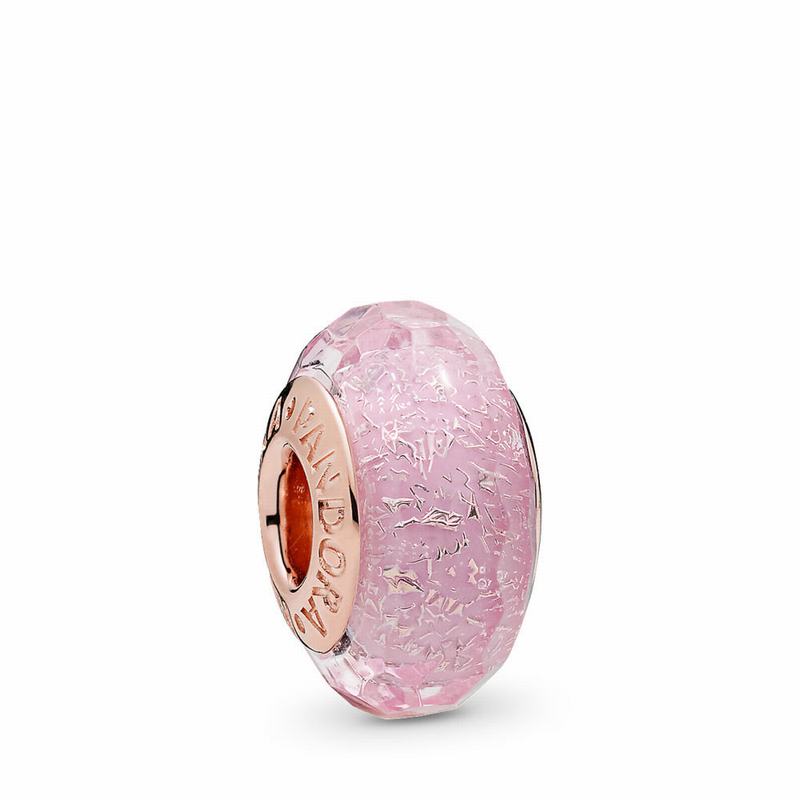 Pandora Rose™ Pink Shimmering Murano Glass Charm Clearance NZ (195743-VQK)